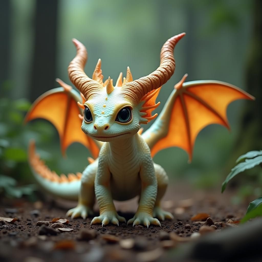 This moody old female dragon is tiny and a bit pudgy.  She h...