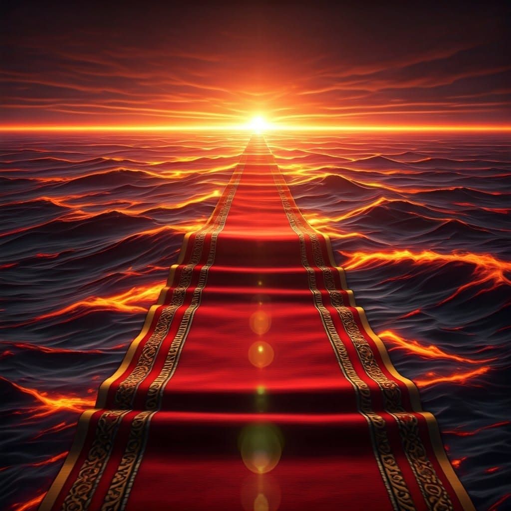 Blazing Sea: Red Carpet to Hell, a Digital Masterpiece