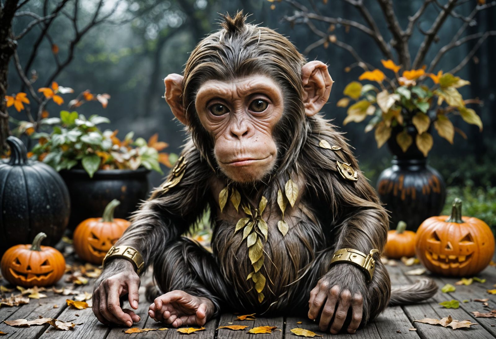 Halloween monkey