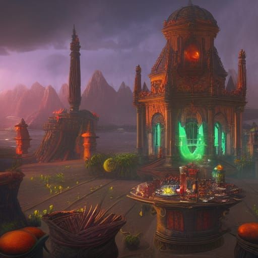 Foodmatic: Detailed Matte Painting in Deep Color