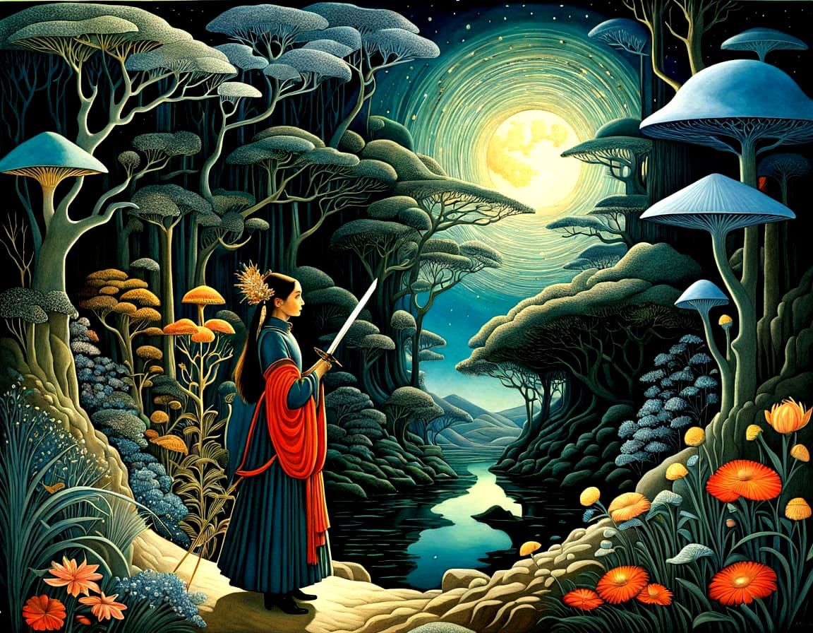 Dreamy Stars in Night Sky: Whimsical Watercolor Collage