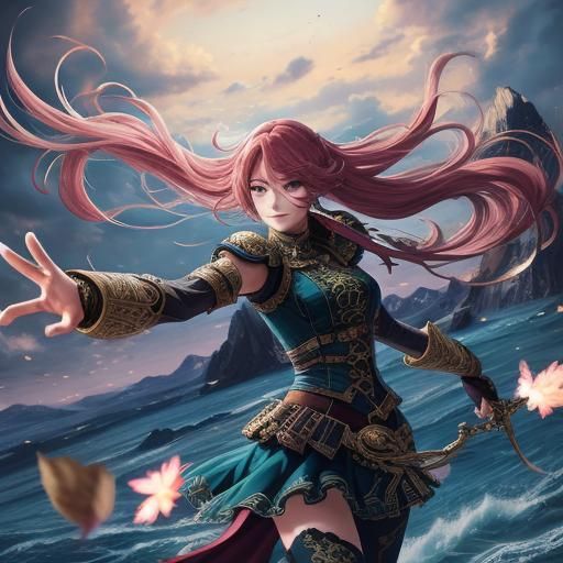 Dynamic Shoujo Anime Action Scene in 4K