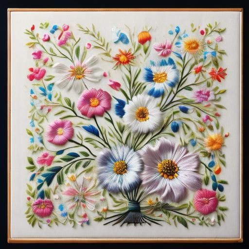 <lora:hand embroidery:1.0> Japanese embroidered sofa cover s...