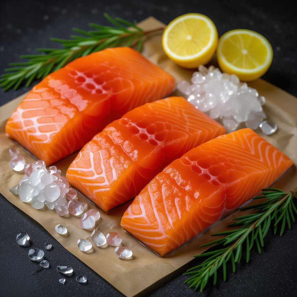 Elegant Designer Packaging for Premium Salmon