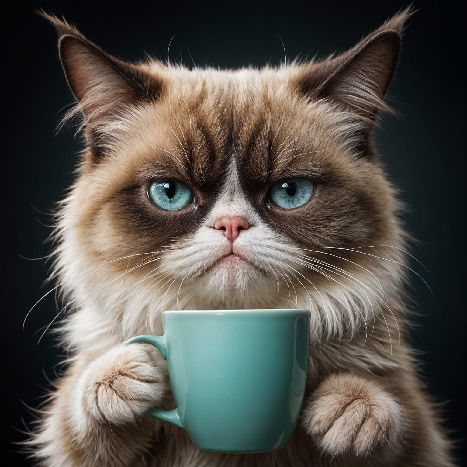 Stylized Portrait of a Fantastical Feline