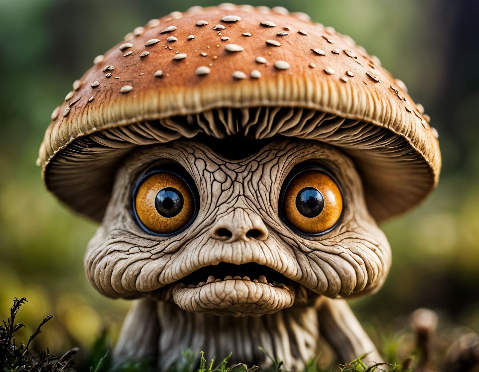 Angry Old Mushroom in Tilt-Shift Photography