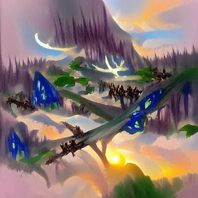 Fantasy Plane of Elves, Angels, and Haunted Mires