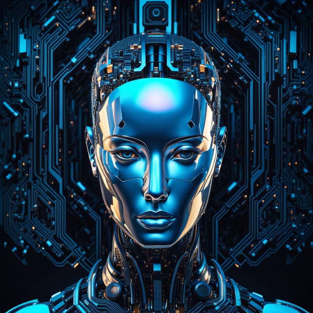 Abstract AI Self-Perception Art