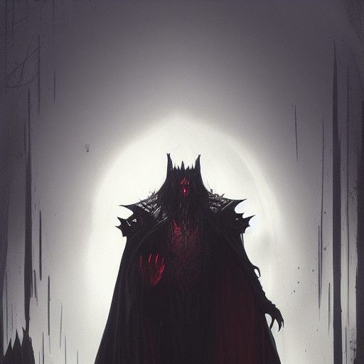 Sinister Vampire King in Gothic Style