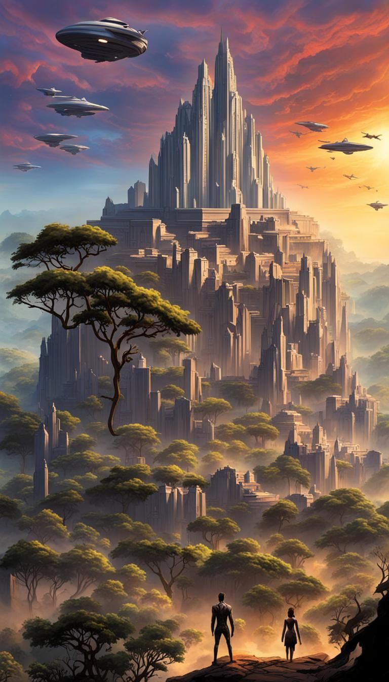 Futuristic Wakanda: African Castles Meet Sci-Fi Realm