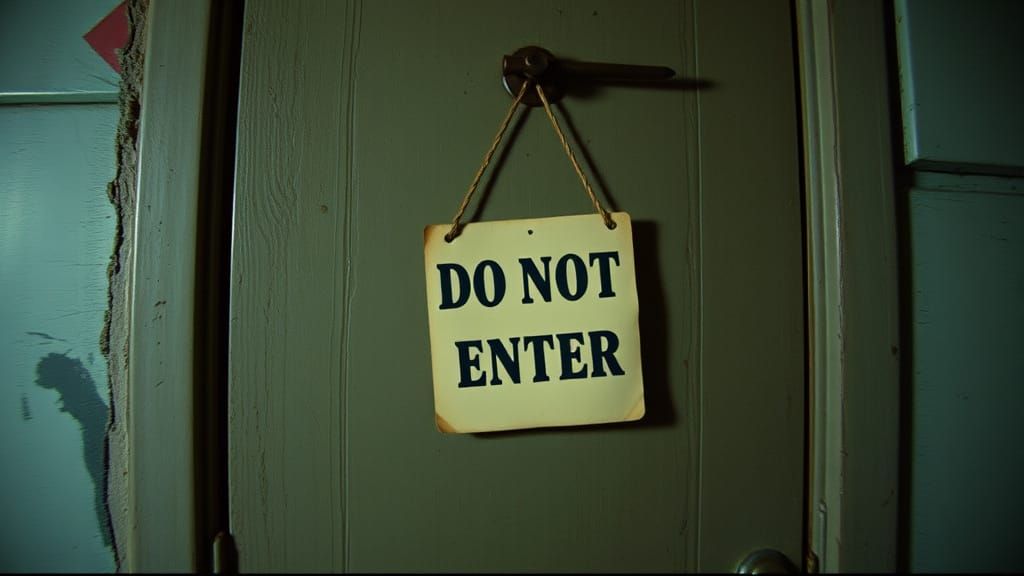 Forbidden Industrial Door in the Backrooms