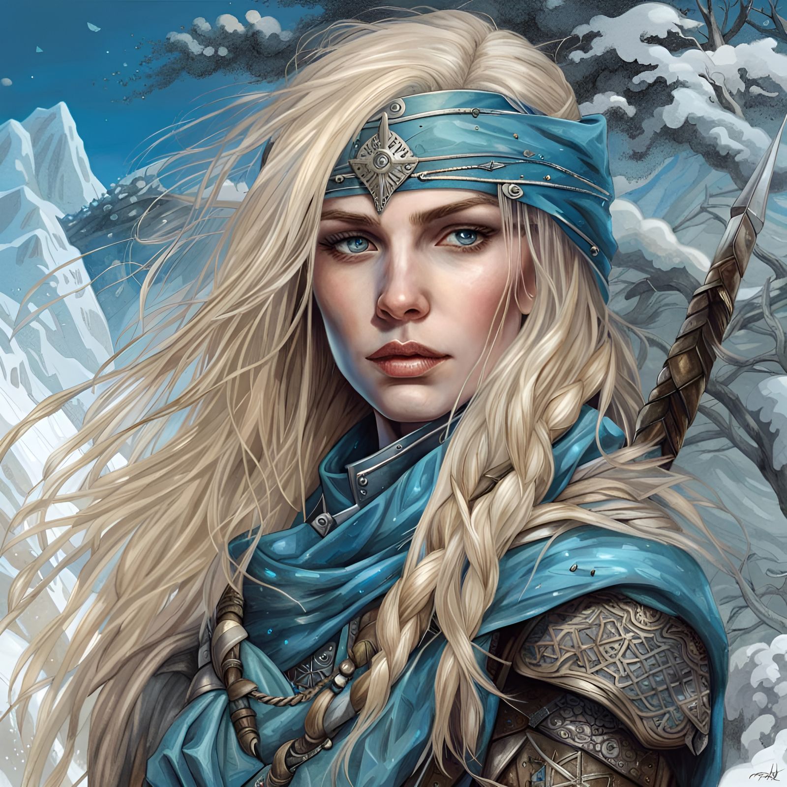 Fantasy Portrait of Female Human Ranger