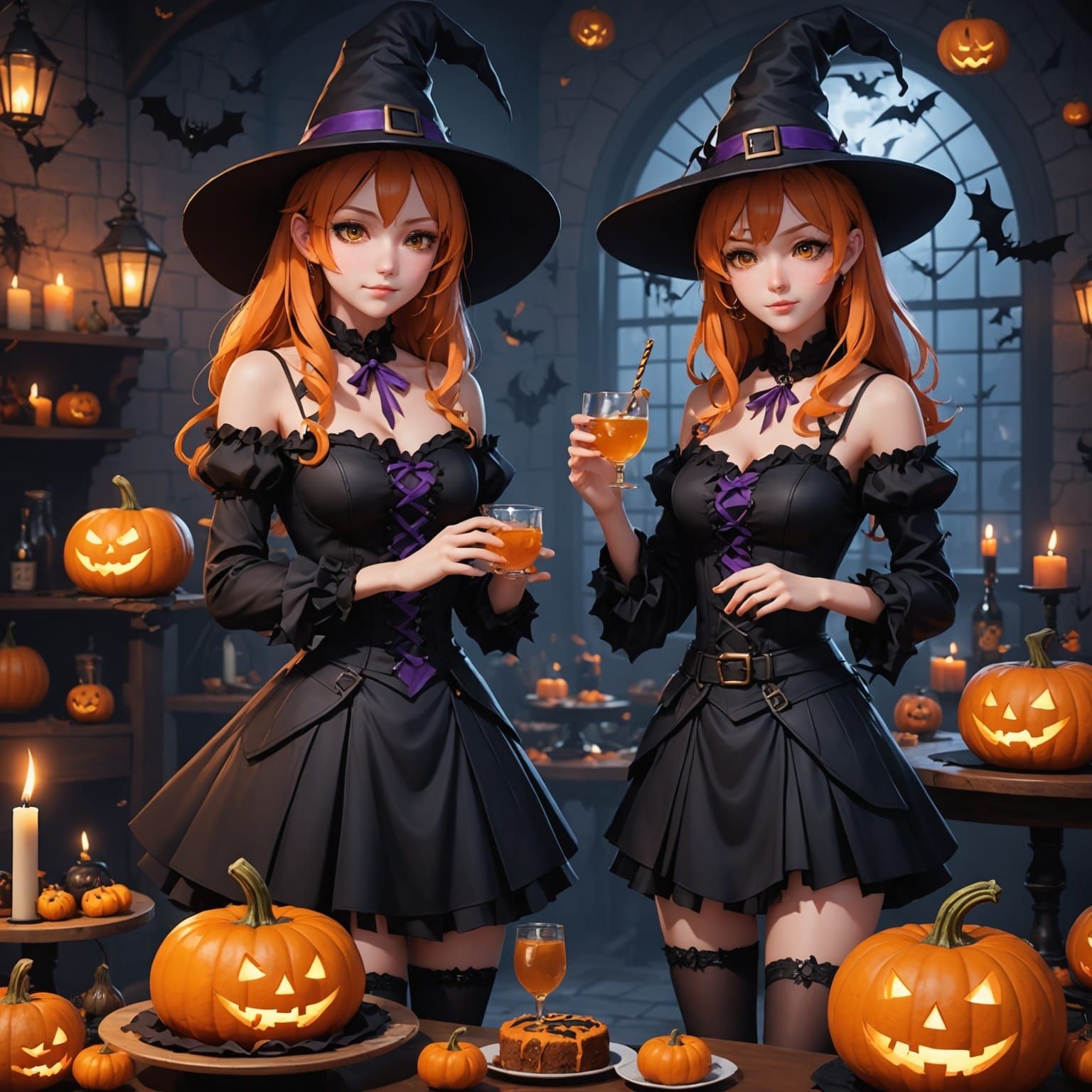 Eerie Halloween Party for a Witches' Club