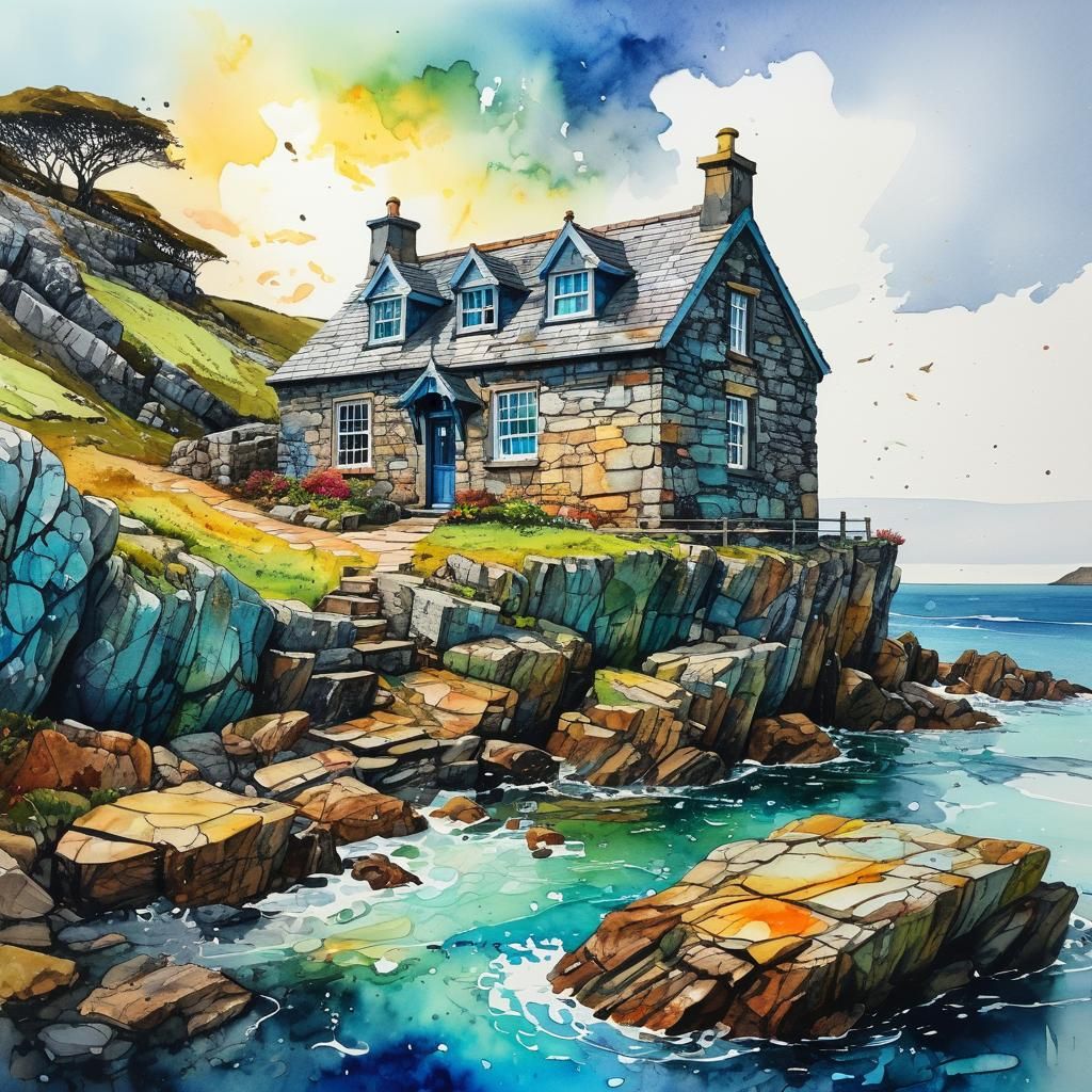 Dodman Point, Cornwall, the Watch House