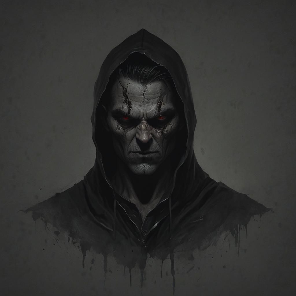 Grimdark Scene in Dark Fantasy Style