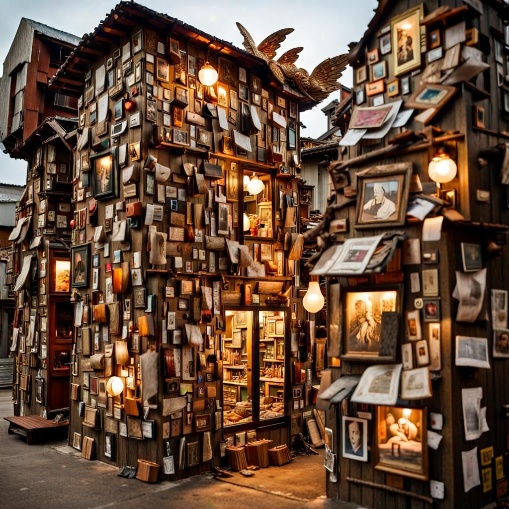 Recycled City: A Banksy-Inspired Art Installation
