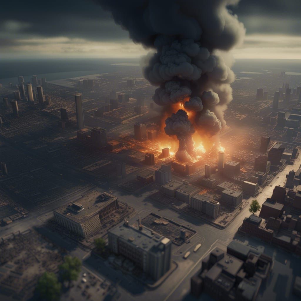 Apocalyptic Nuclear Blast Devastates American City