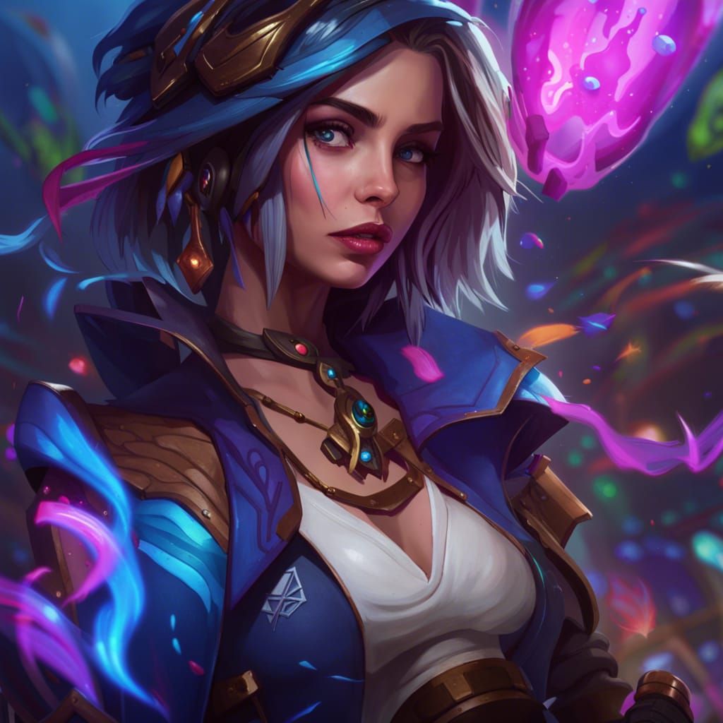 Ana De Armas as League of Legends Jinx