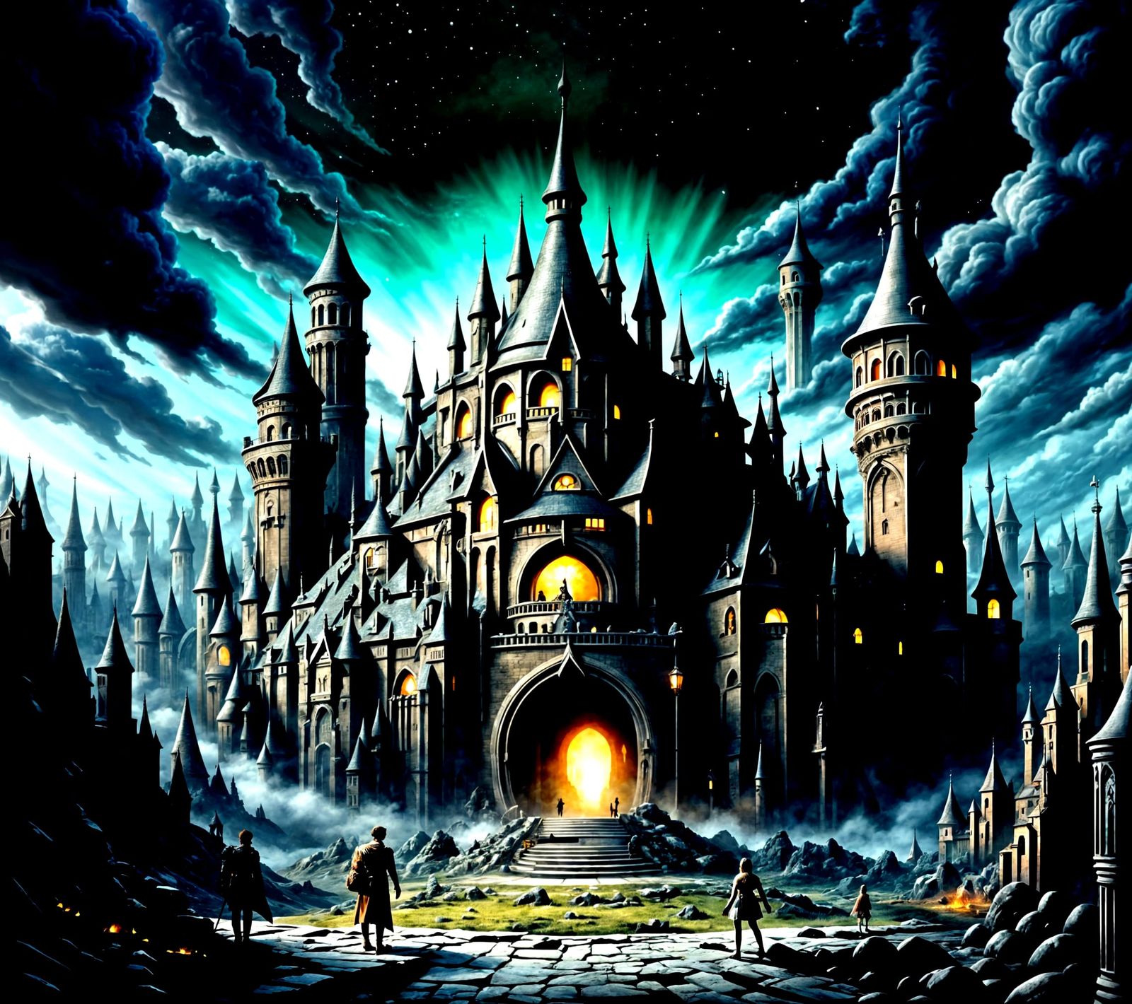 <lora:MythosFluxV0001:1.0> fantasy fairy castle