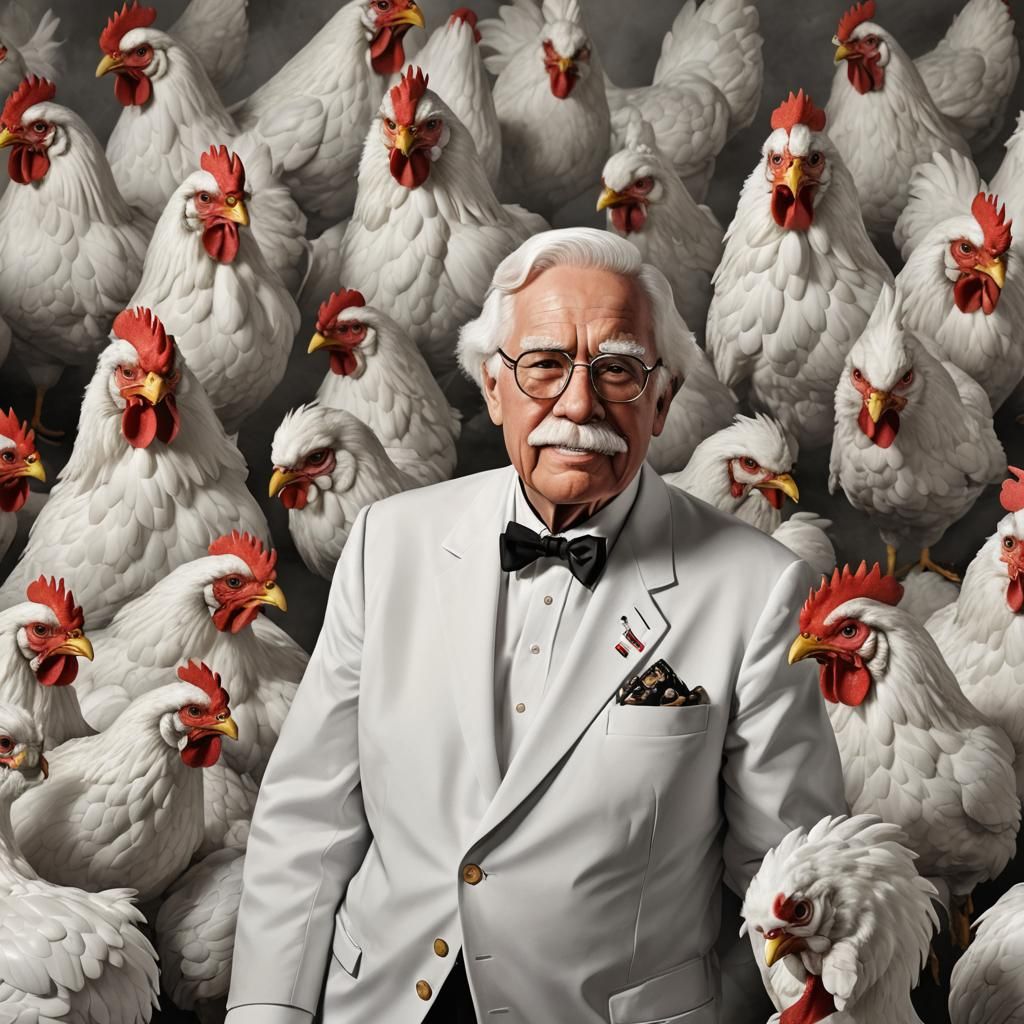 Colonel Sanders as a Chicken