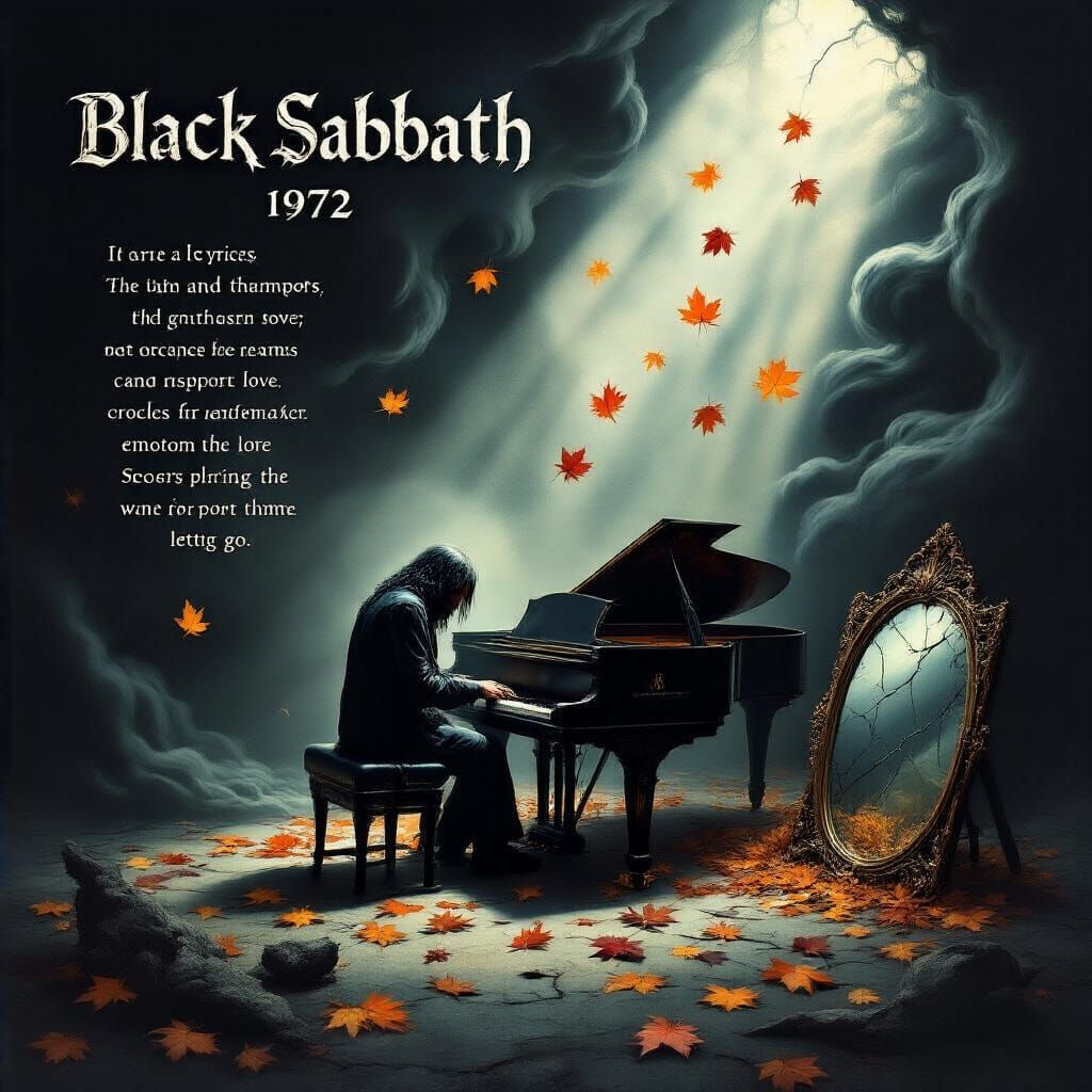 Melancholic Piano Scene Inspired by Black Sabbath's 'Changes...