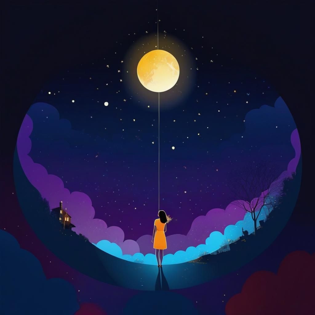 Radiant Light Shines Through Cloudy Night