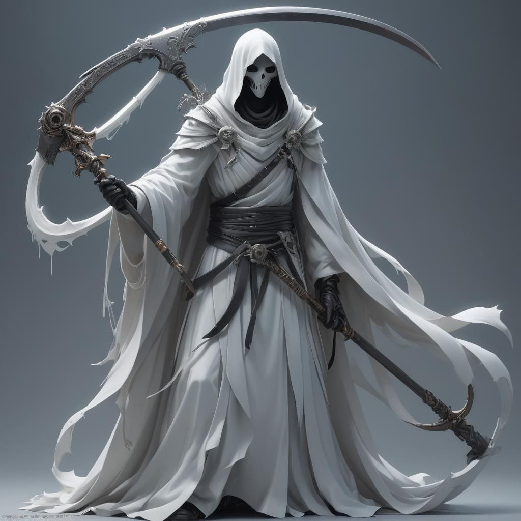Ghost Reaper Anime Art in 3D