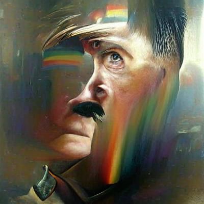 LGBTQ Adolf Hitler in Oil Painting Style