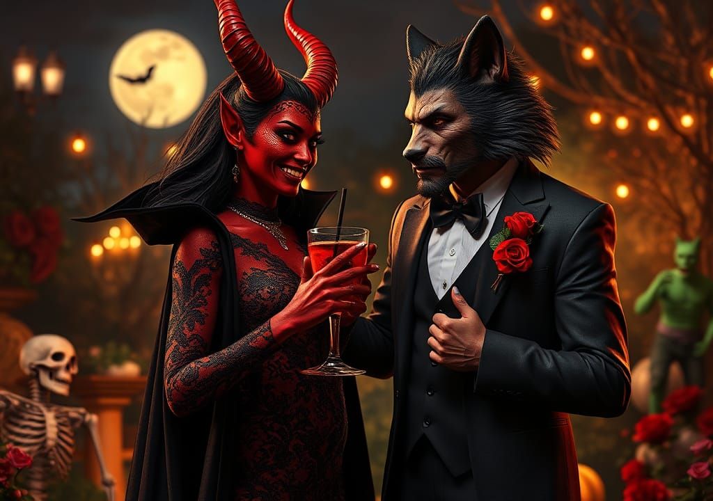 Monster prom drinks in the Garden