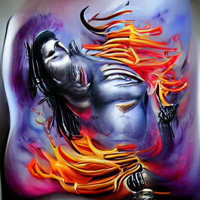 Shiva Surrounded by Flames