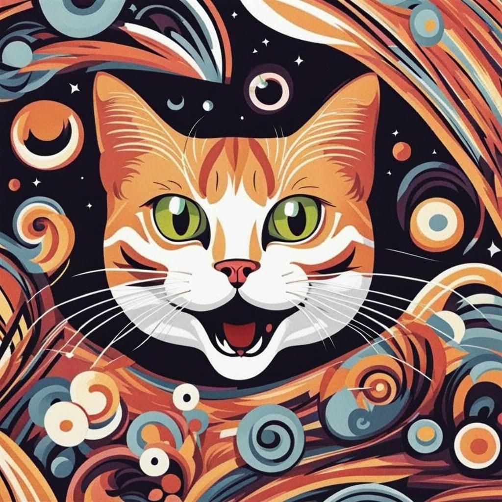 AI Generated Meme Cat Image