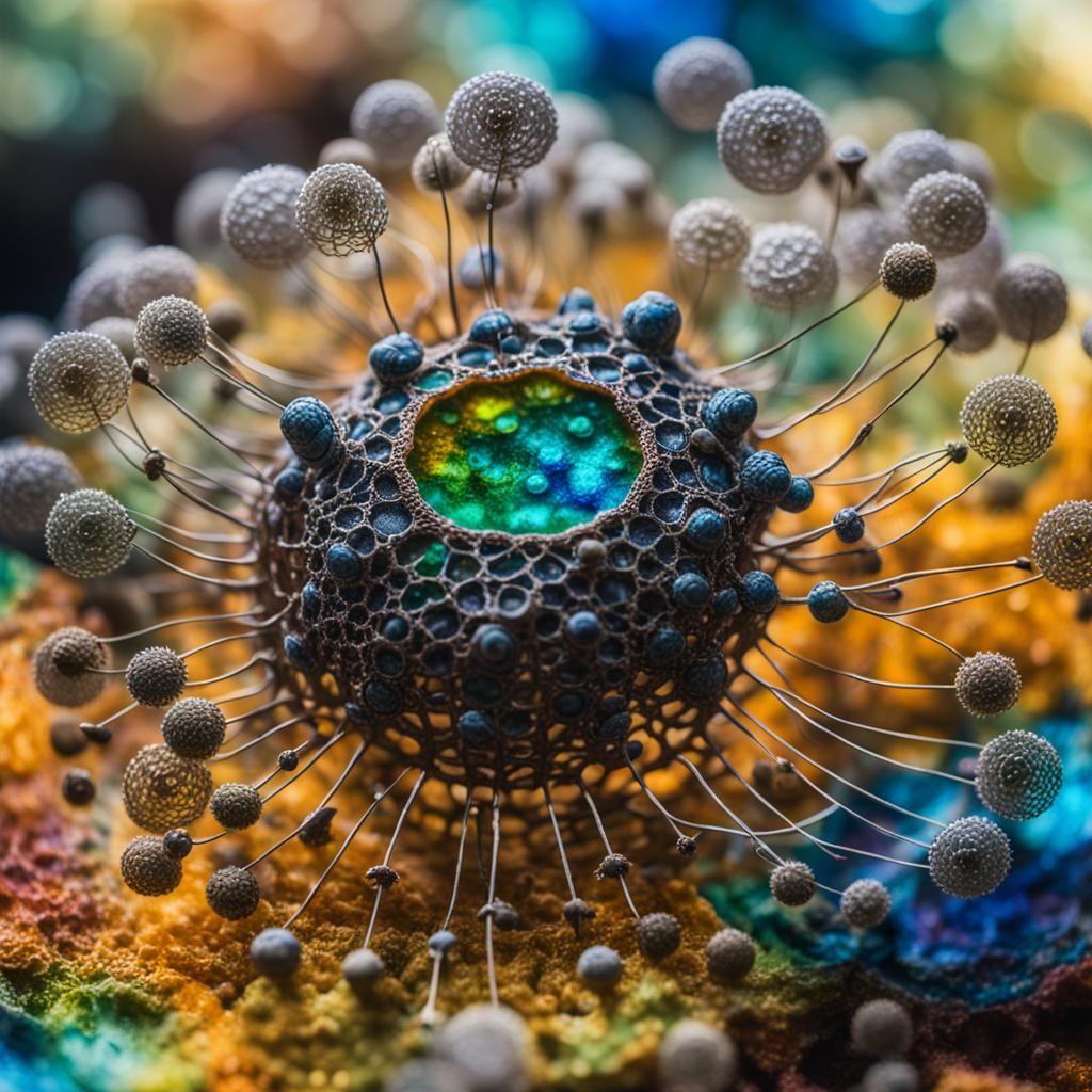 Alcohol Ink Corset in Biopunk Style