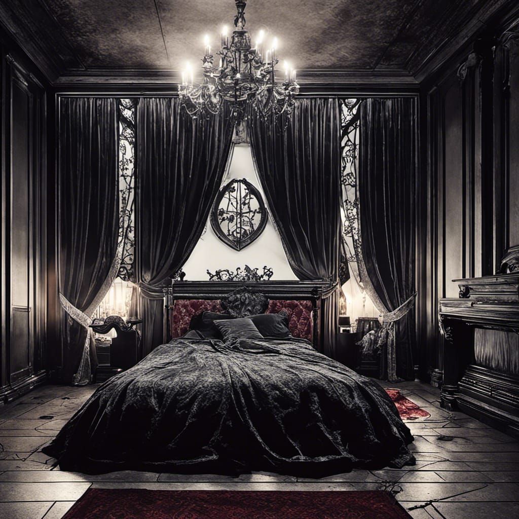 Gothic style bedroom