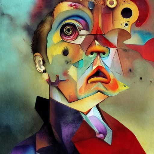 Epic Maximalist Masterpiece in Gouache and Watercolor