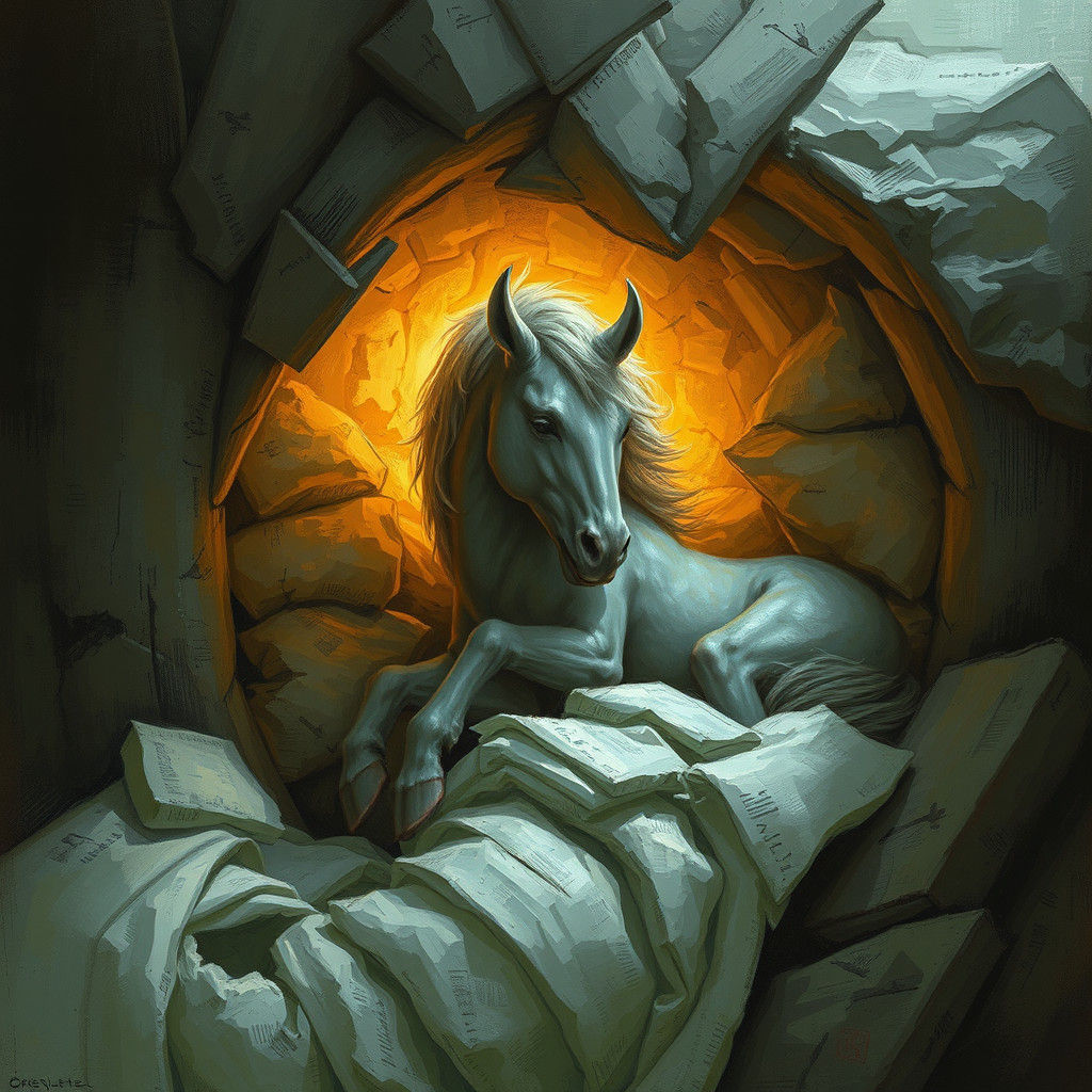 An alicorn baby sleeping