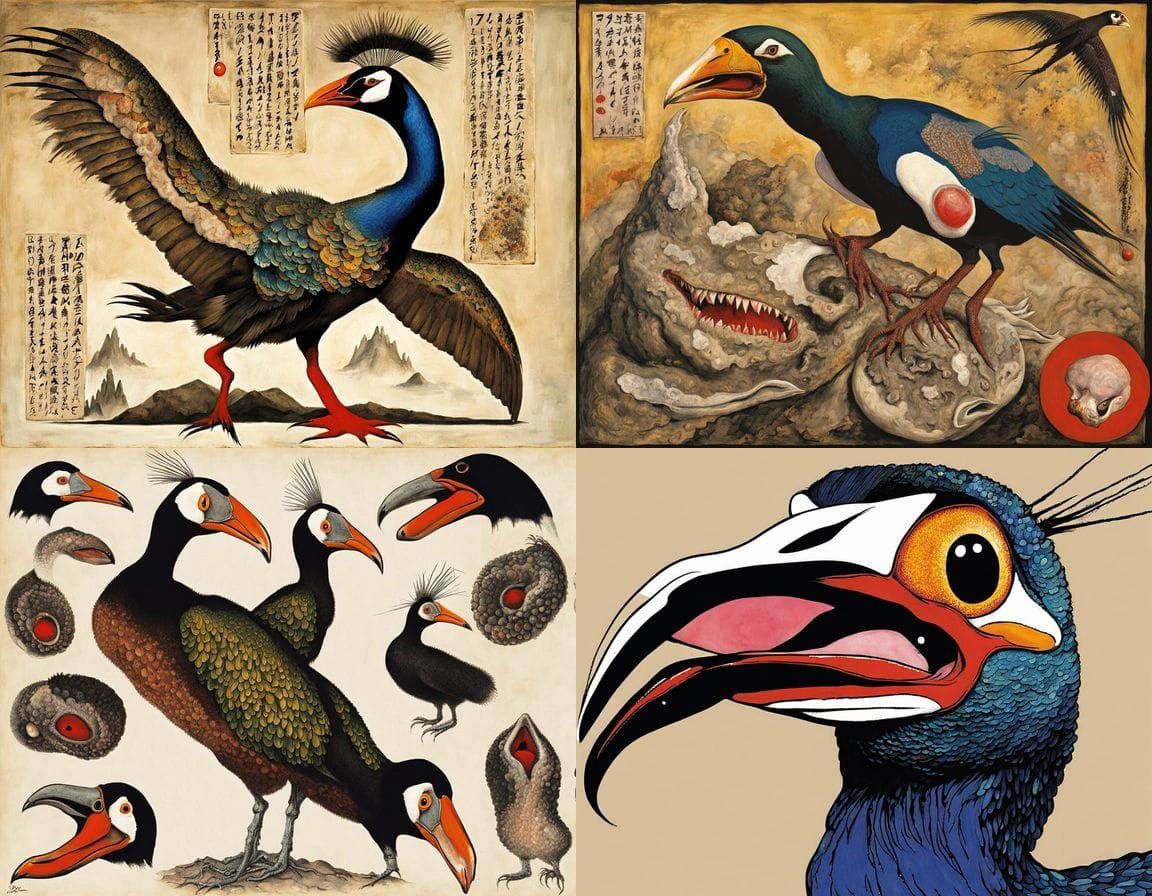 Horrific Mutant Creature in Surrealist Style