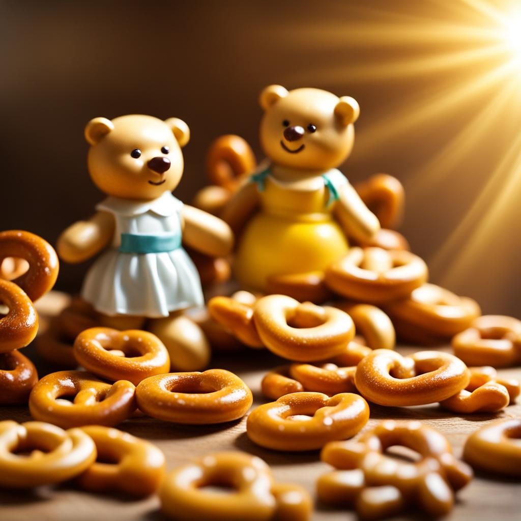 Goldilocks Made of Pretzels and the Three Bears
