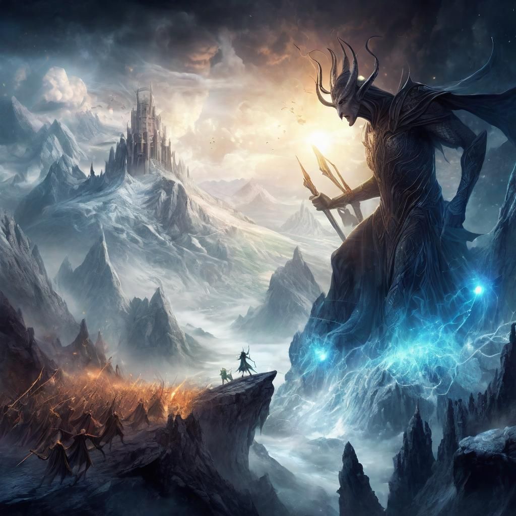 Epic Battle: Titan of Darkness vs Elven of Light