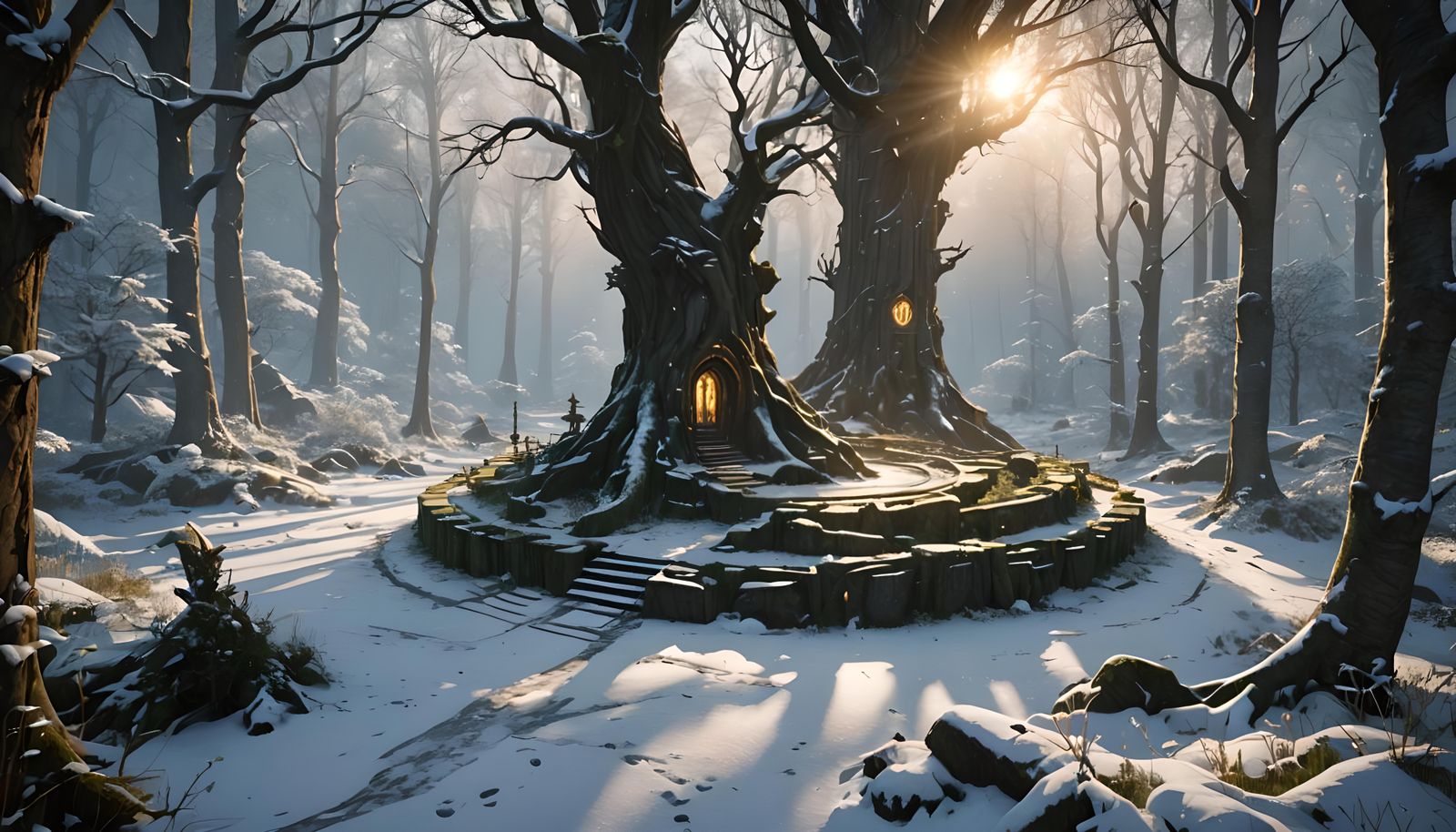 Fantastical winter forest 🌳❄️