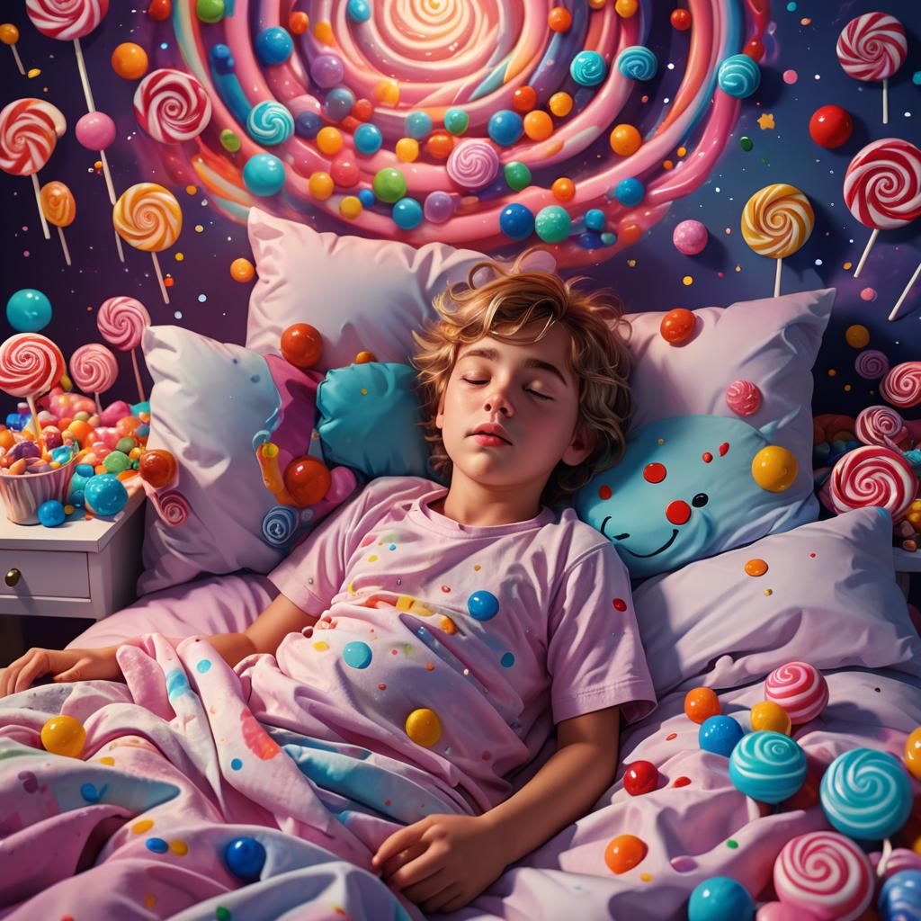 Dreaming of Candy: Vivid 3D Concept Art