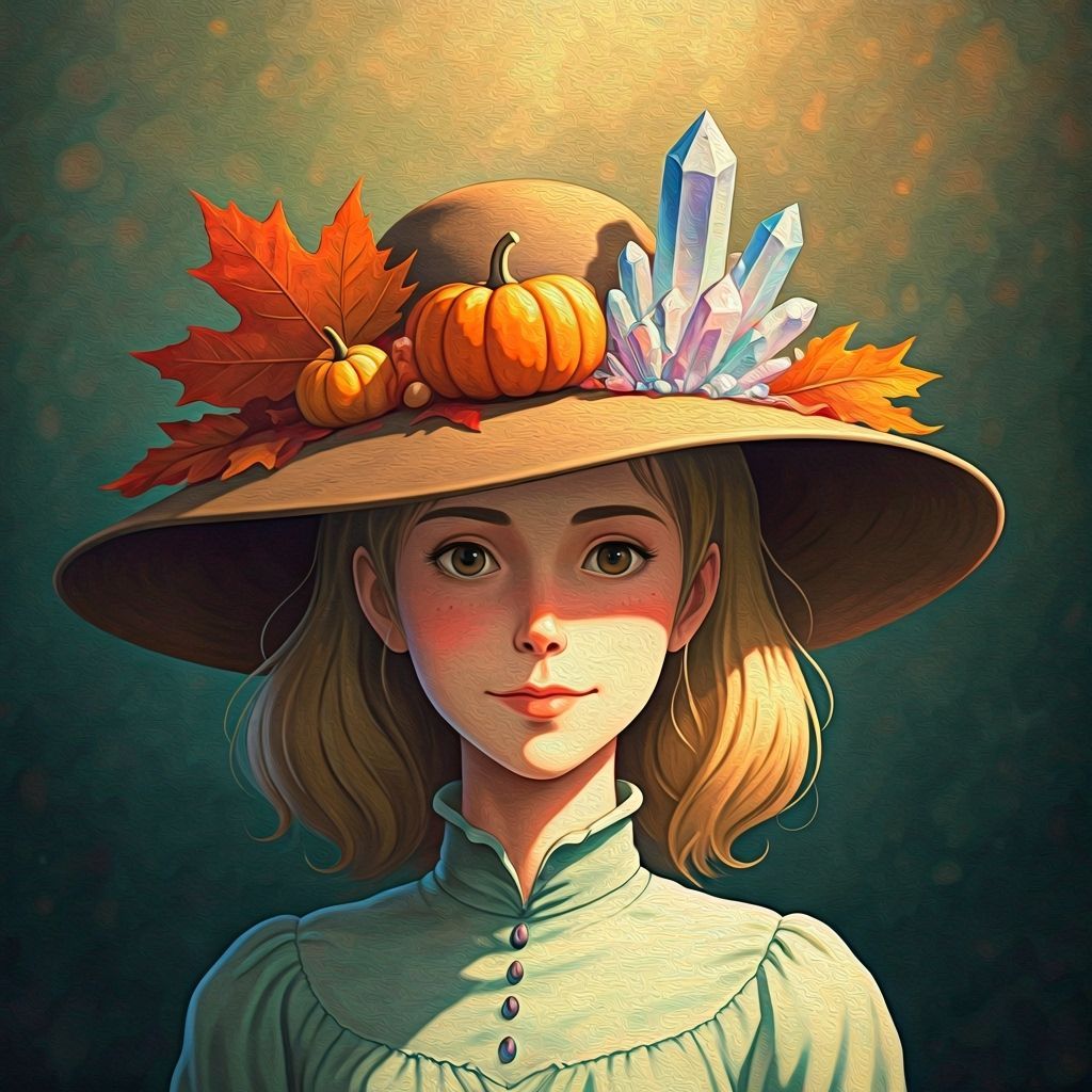 Imaginative Hat Maker Showcases Autumn and Crystal Designs