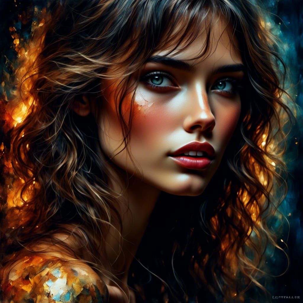 Hyperdetailed Portrait of a Gorgeous Woman