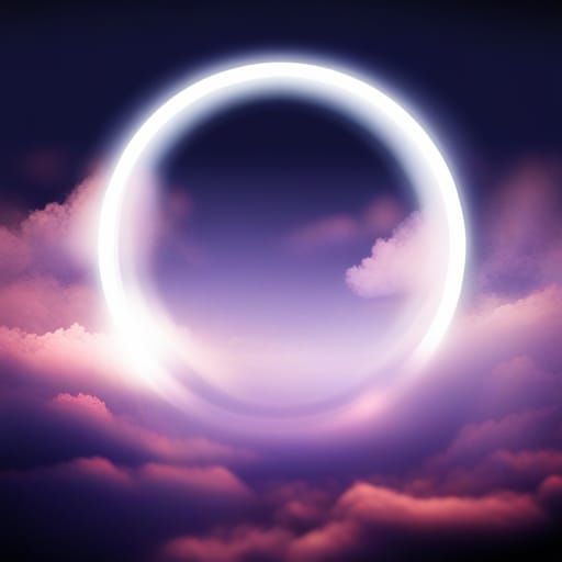 Glowing Orb in Misty Mountain Valley