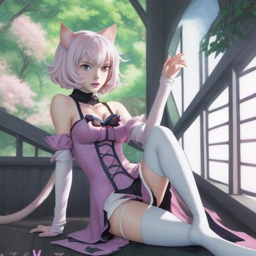 Gwen Tennyson as cat girl