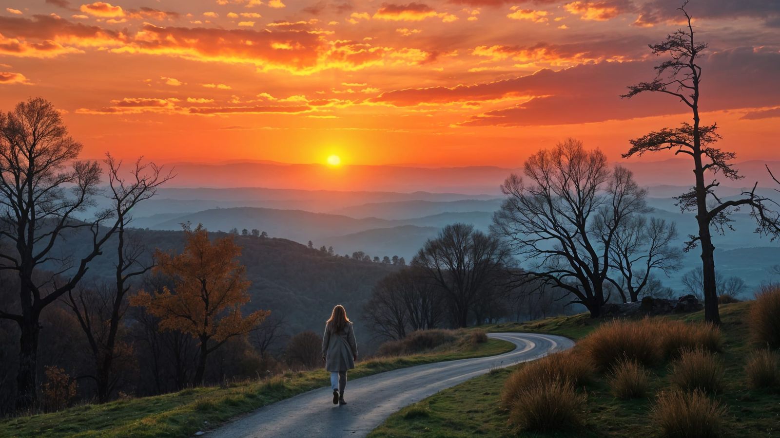 Breathtaking Autumn Sunset with Vibrant Colors