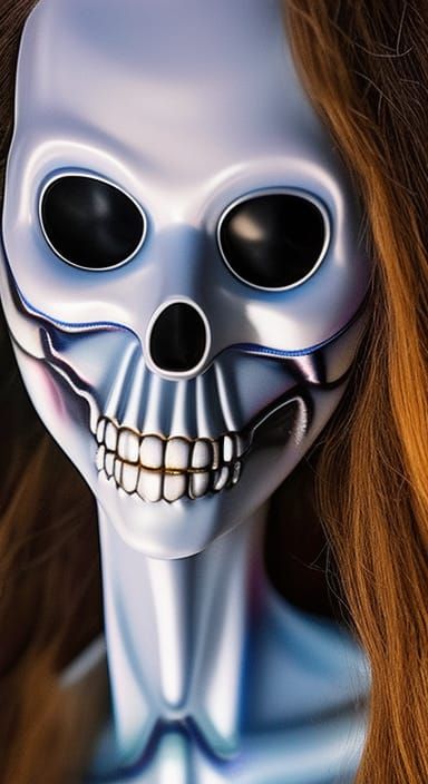 Slenderman Día de los Muertos in Burton Style