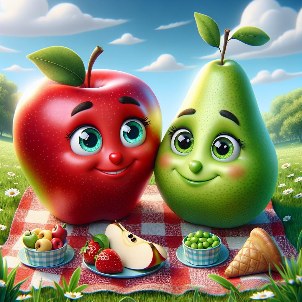 Whimsical Friends Enjoy a Delightful Storybook Picnic