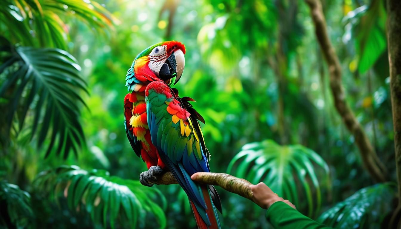 Photographer Captures Macaw in Amazon Rainforest: Nature Pho...