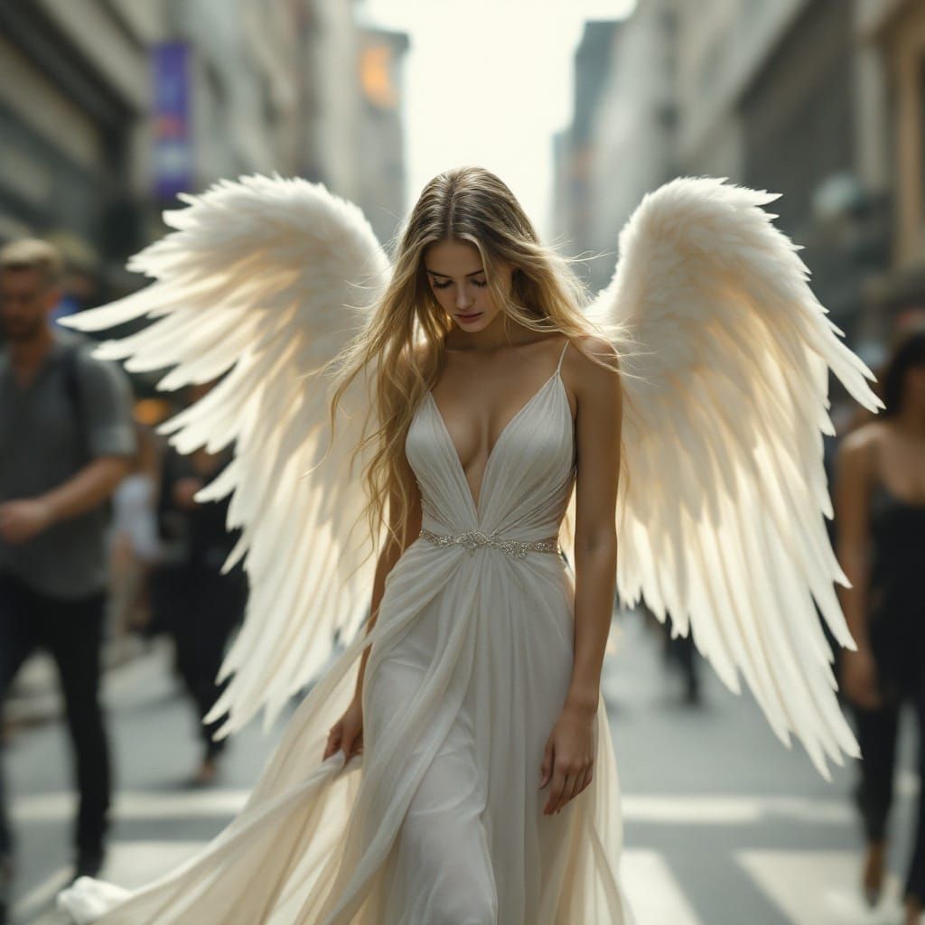 Angel in Urban Oasis