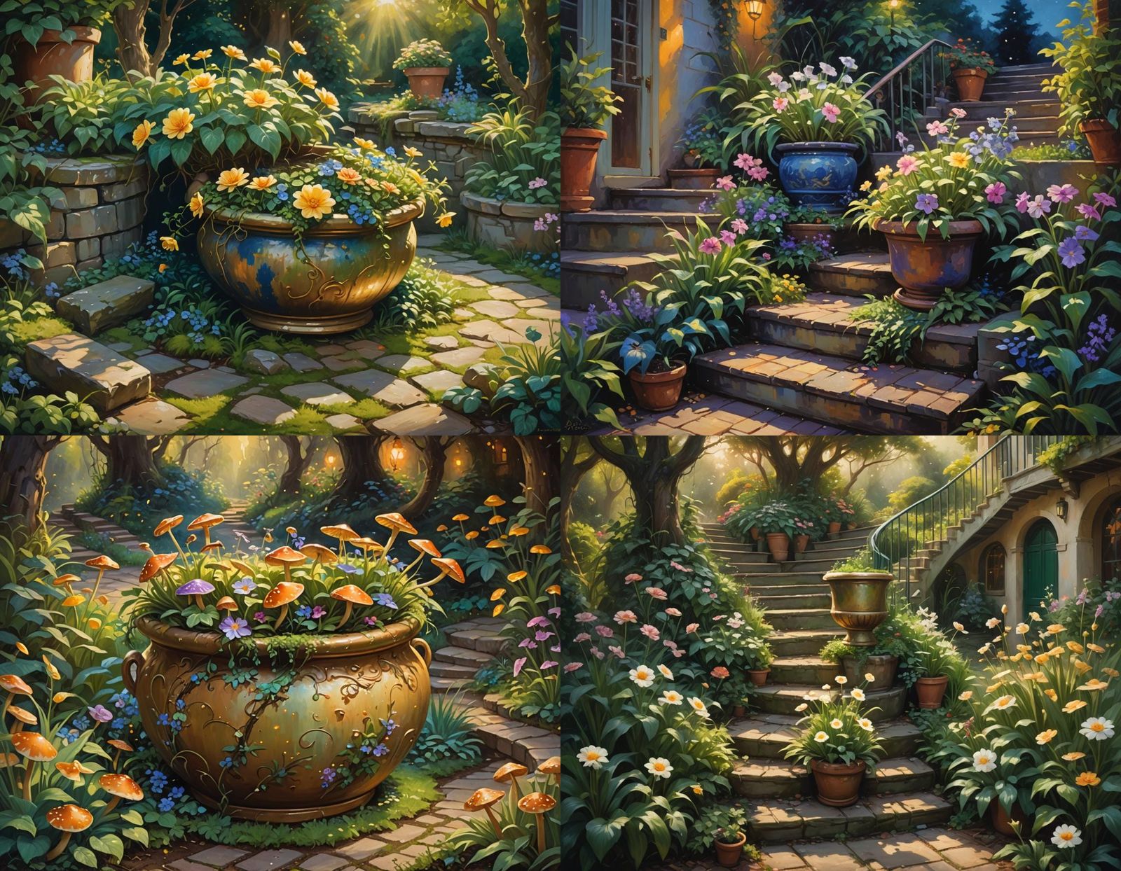 Enchanted World Discovered in Flower Pot